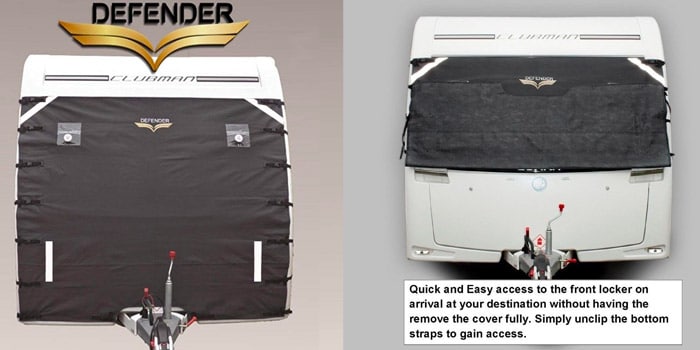 Defender Caravan Tow Hitch Cover Universal Towing Accessories Protector Waterproof Trailer Covers with Straps DARK GREY