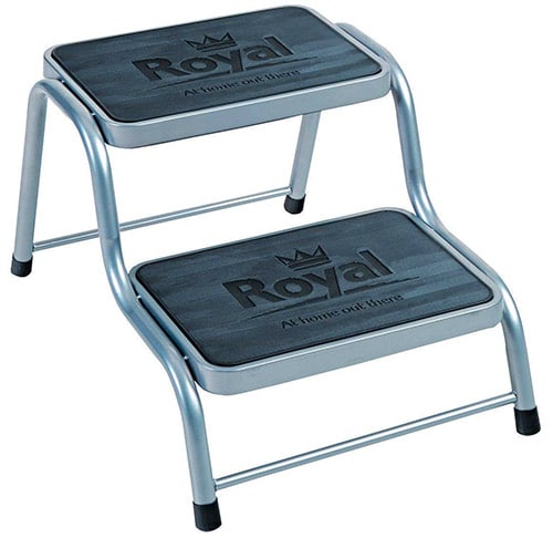 Royal Deluxe Double Caravan Steps, Grey