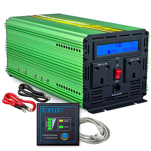 EDECOA Pure Sine Wave 1500W Power Inverter  