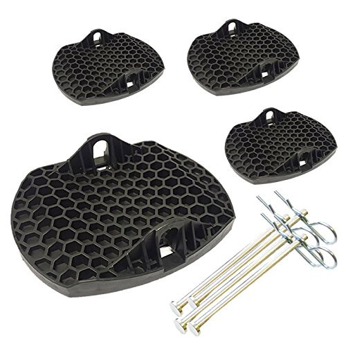 Fastcar Set of 4 Caravan Jack Pads, With Metal Pins