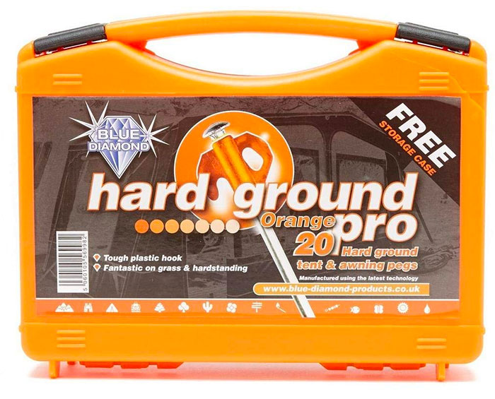 Blue Diamond Hard Standing Ground Tent Pegs