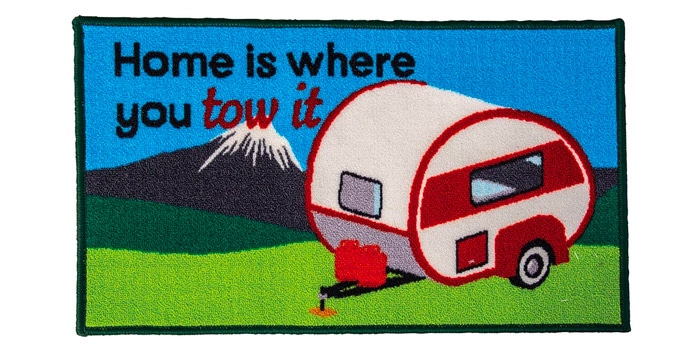 Home is Where You Park It Caravan Mat