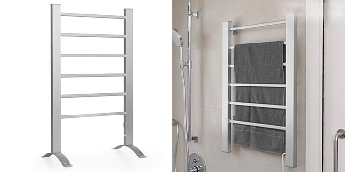 Caravan Six Bar Heated Towel Rail Sirocco