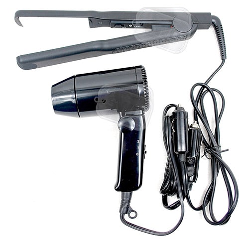 Streetwize 12v Hair Dryer 12v Straighteners Pack