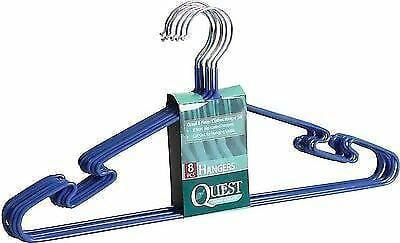 Quest Caravan Motorhome Home Pack of 8 Non-slip Clothes Hangers