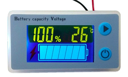 Cleanpower Multifunction 12-Volt LCD Lead-Acid Battery Capacity Meter