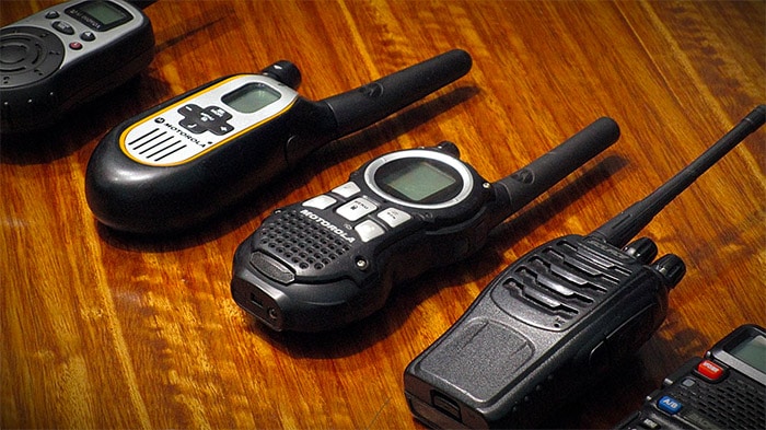 walkie talkies